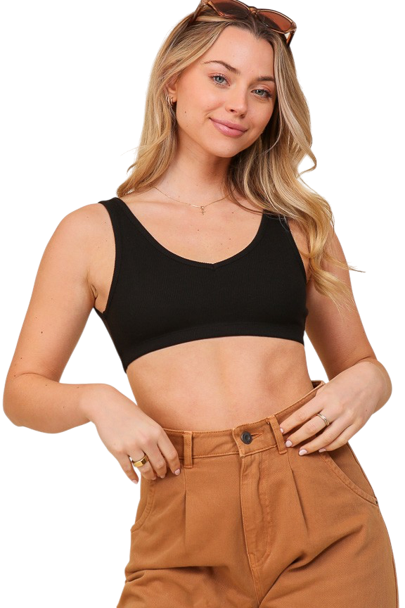 Heavy Ribbed Athleisure Bralette