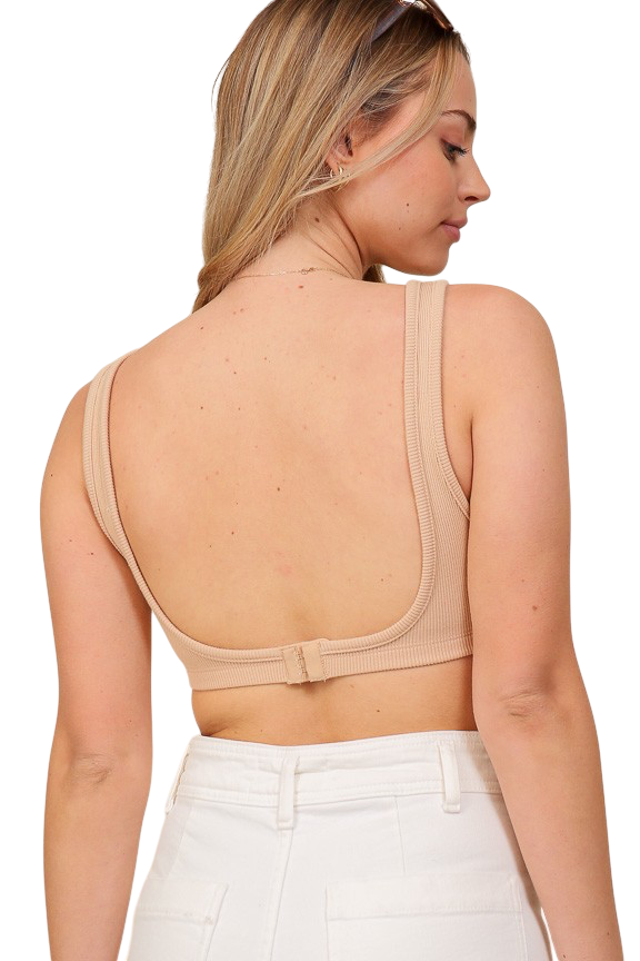 Heavy Ribbed Athleisure Bralette