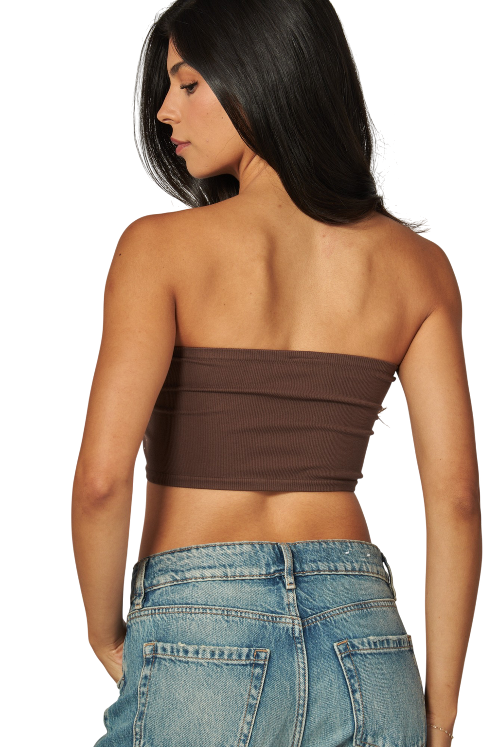 Seamless Bling Rhinestone Tube Top