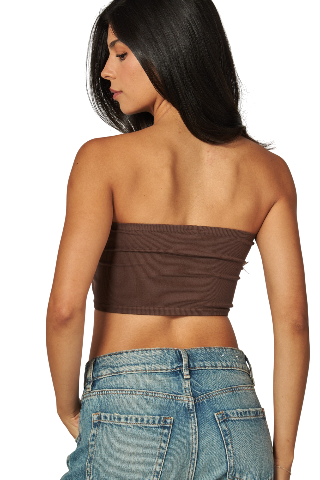 Seamless Bling Rhinestone Tube Top