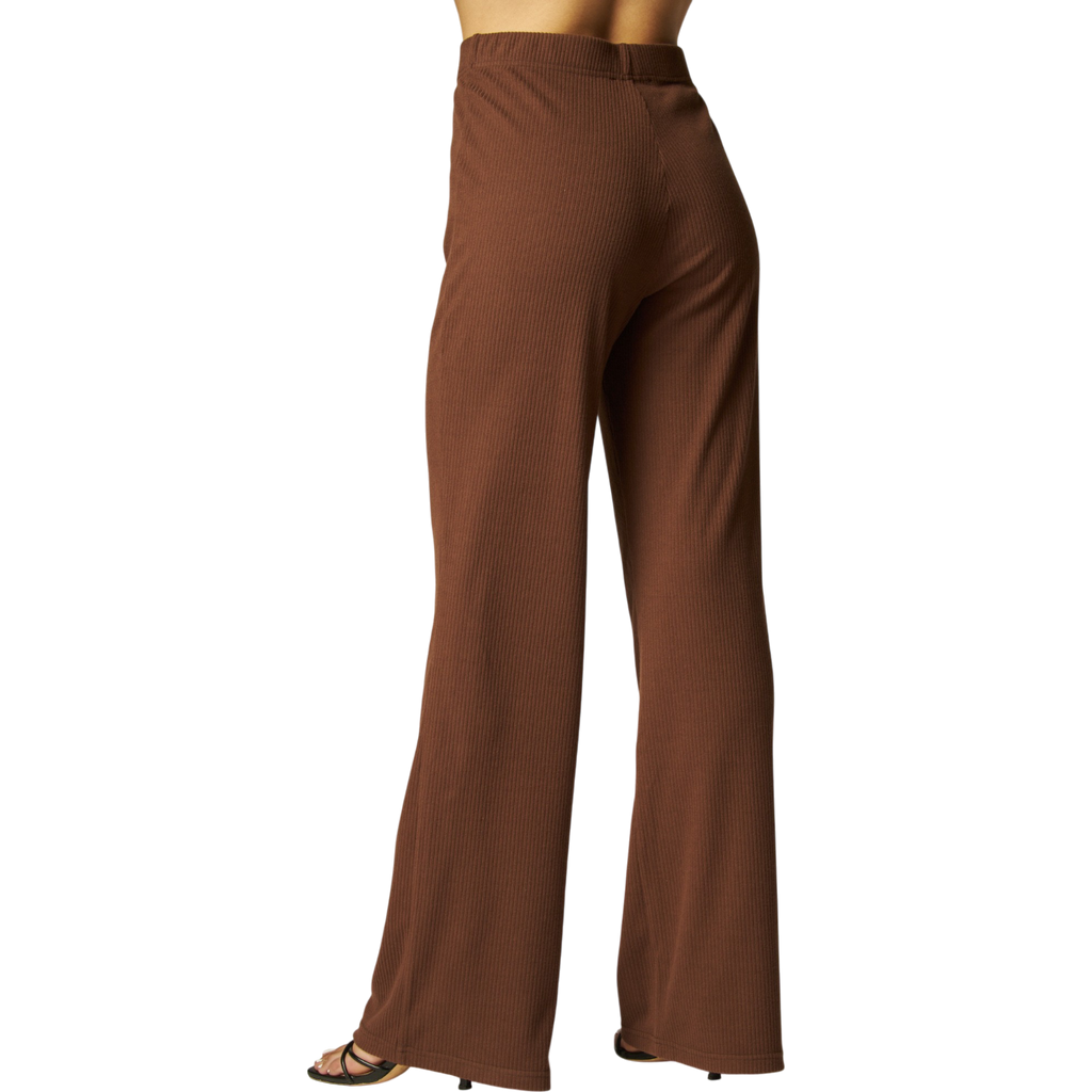 Soft Rib Wide Leg Pants