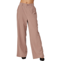 High Rise Elastic Back Wide Leg Pants