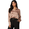 Midnight Muse Satin Button-up Shirt