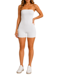 Seamless Strapless Short Romper