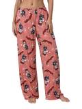Labubu print pajama pants - full body front view