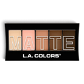 L.A. Colors 5 Color Matte Eyeshadow Palette Tan Khaki warm neutral shades