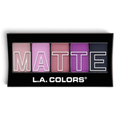 L.A. Colors 5 Color Matte Eyeshadow Palette Plum Pashmina shades