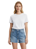 High-Rise Denim Cutoff Shorts - side view